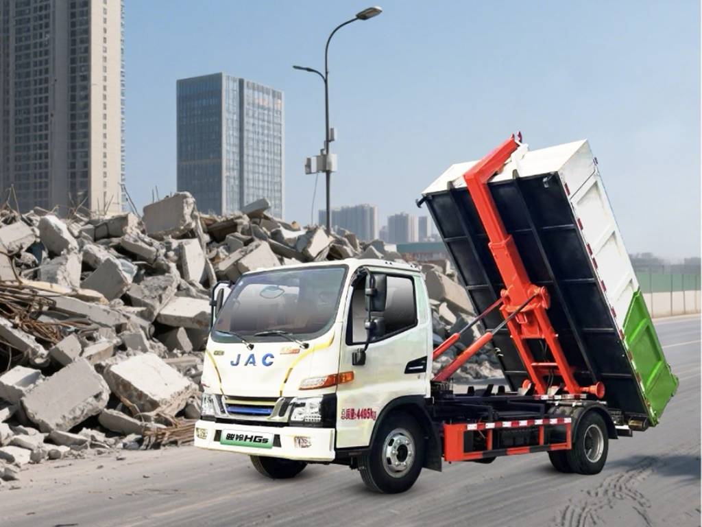 破解地库运输难题！江淮1卡四款工程车精准覆盖全场景