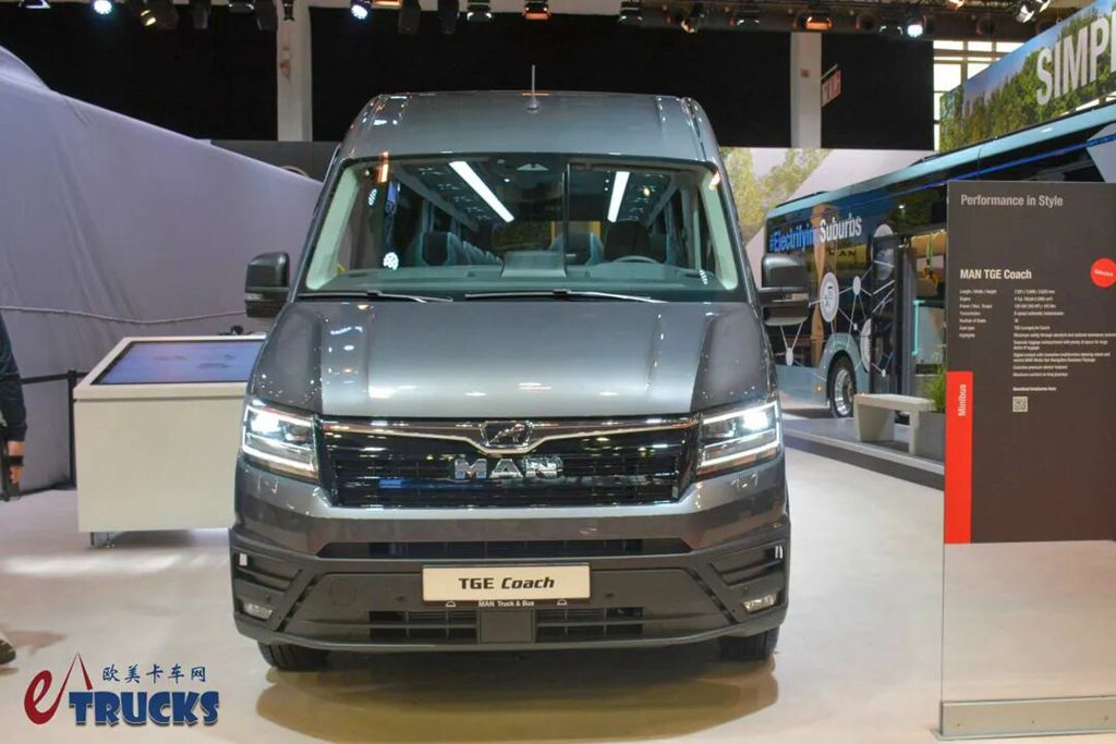 2025Busworld客车展｜厢货爆改小巴，能拉16人！带您看德国曼恩最新推出的TGE Coach车型