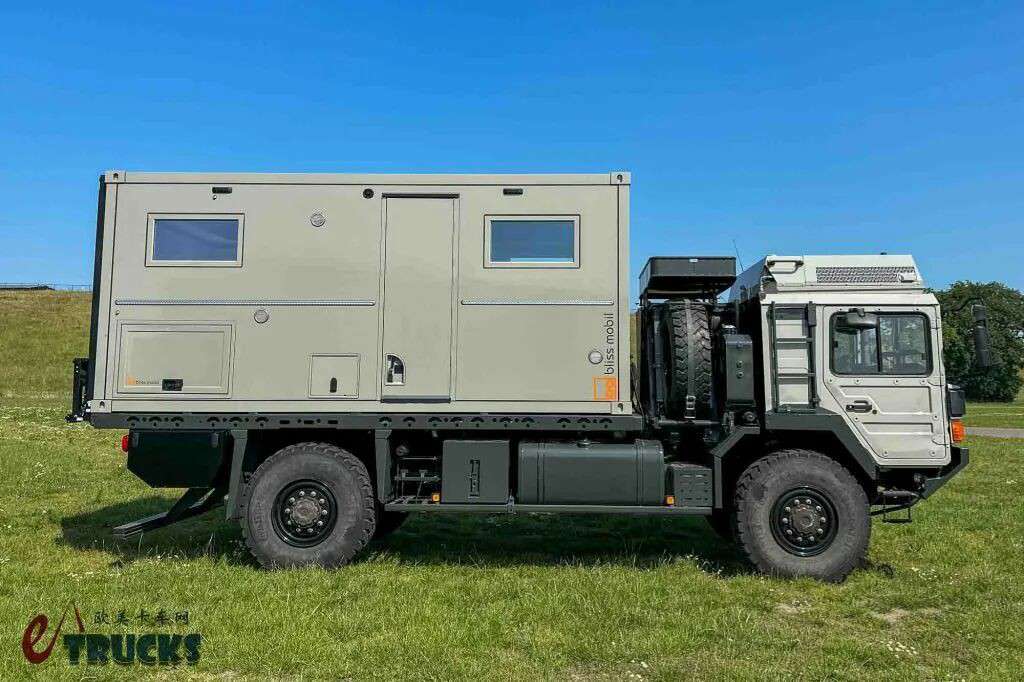 这才是男人的大玩具！曼恩HX军用卡车底盘打造，Bliss Mobil越野房车实拍