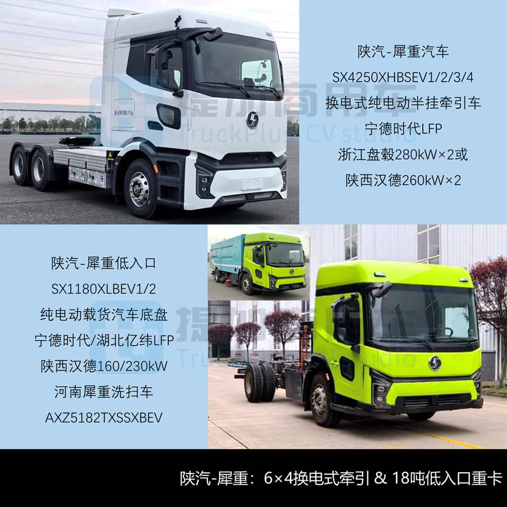 陕汽携手犀重推多款新能源车型，重汽黄河新款大半挂配了3升排量气体机？工信部第402批N类重型货车新品公示详析（上）