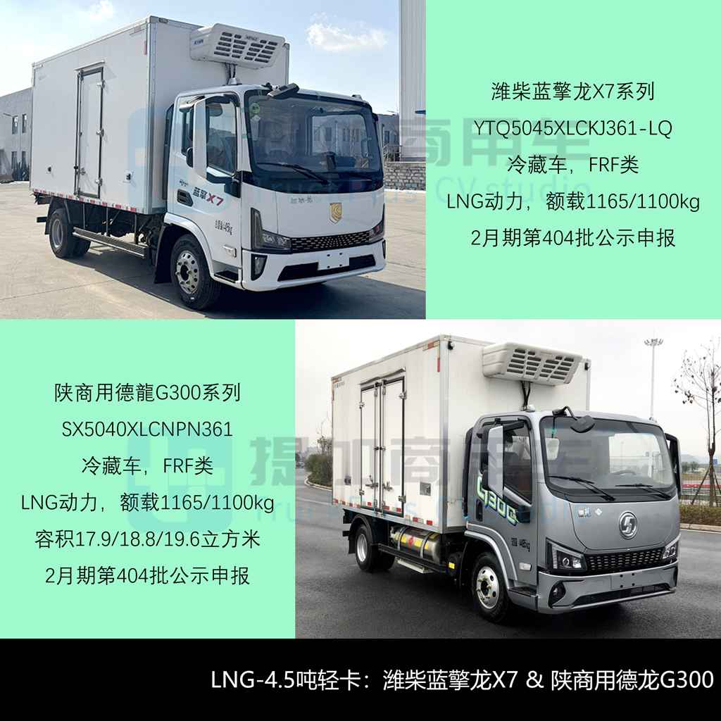 轻卡车型占7成，汕德卡25吨级多温区冷藏车抢眼，2026年一季度公示冷藏车新产品盘点