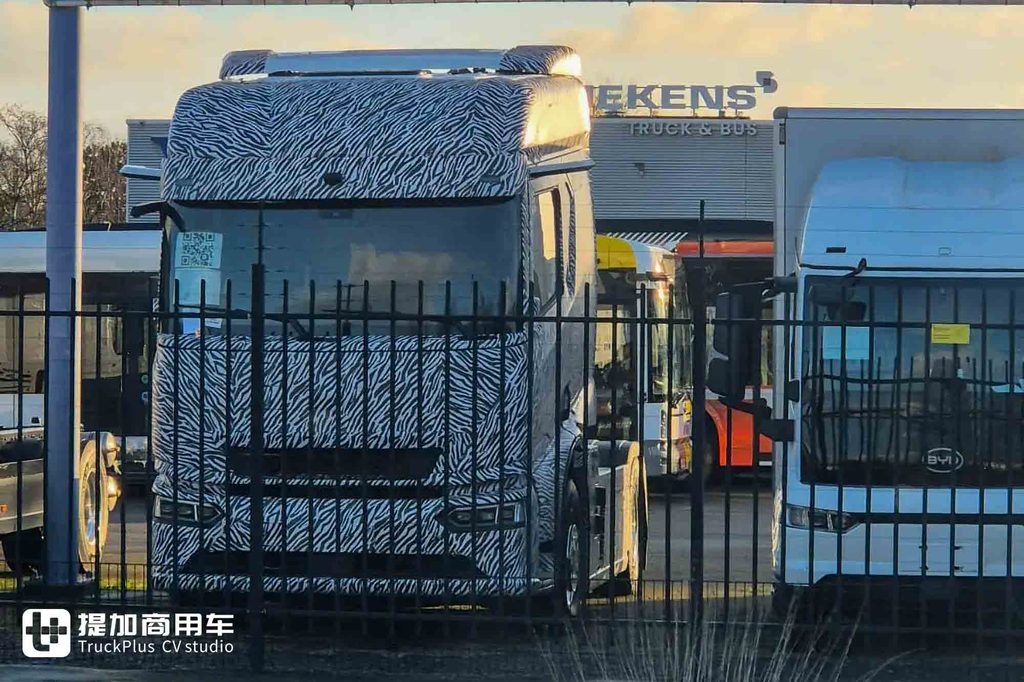 粤B牌照惊现荷兰？比亚迪长途电动重卡路试曝光，IAA首发倒计时