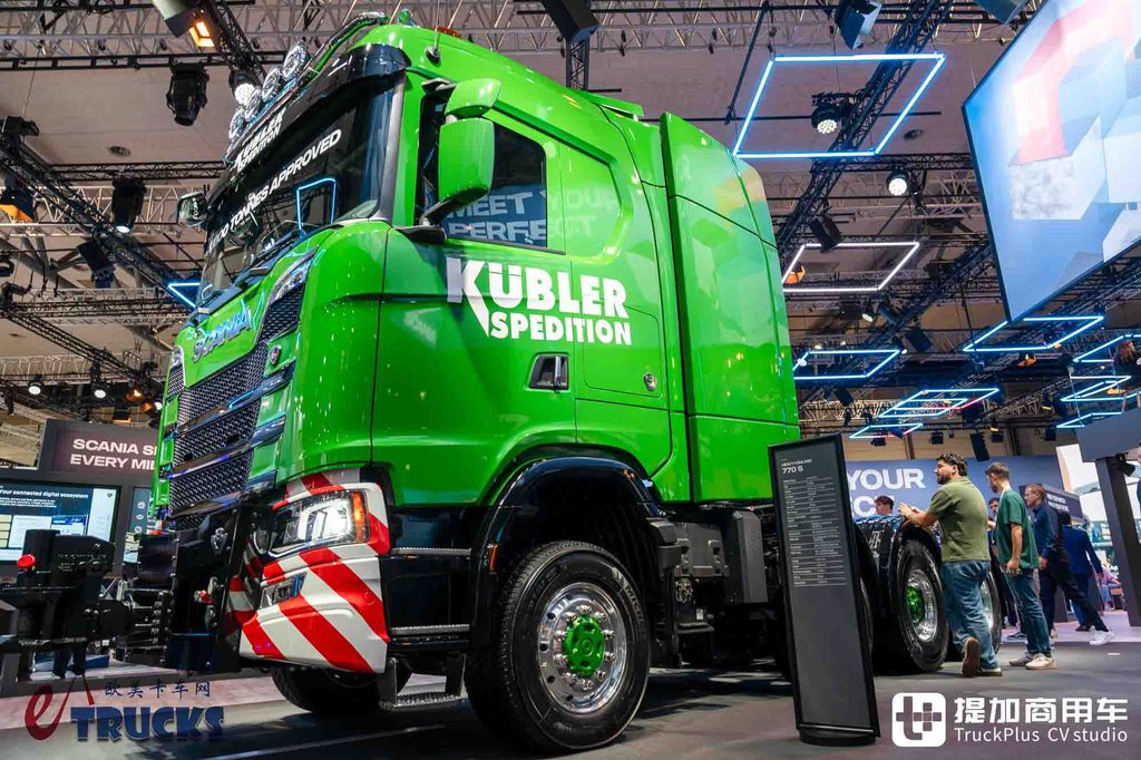 2026IAA：斯堪尼亚千吨王来了！8x6驱动配770匹V8机，770 S大件牵引车深度实拍评测