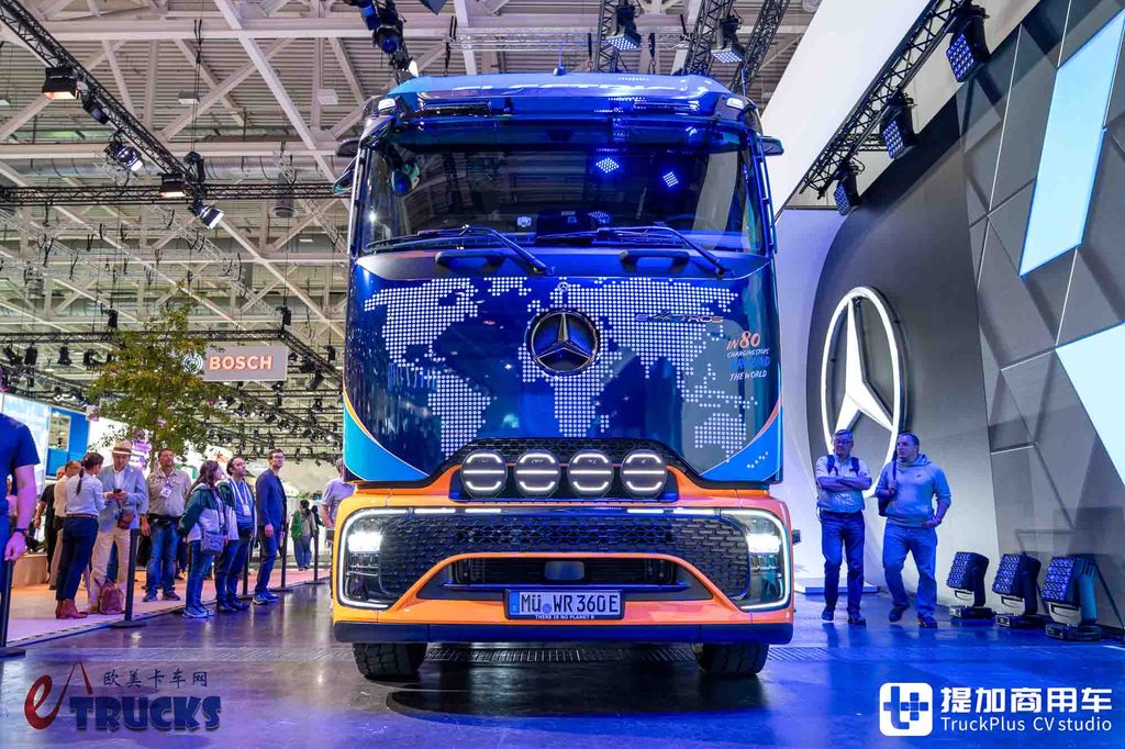 2026IAA:会来中国!化身房车还带越野摩托,奔驰eActros 600开启环球80充挑战