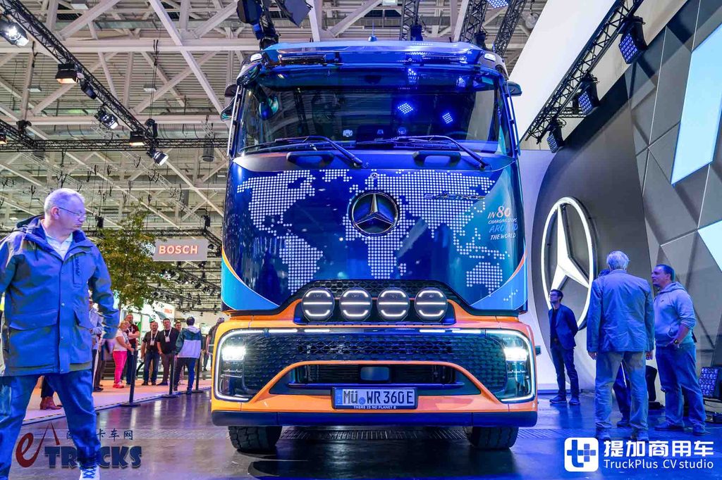 2026IAA:会来中国!化身房车还带越野摩托,奔驰eActros 600开启环球80充挑战