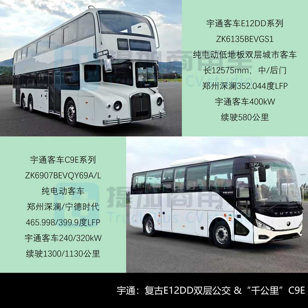 宇通英伦复古风“小三轴”双层公交抢眼，三款纯电动邮政车扎堆现身，工信部第411新车公示之M类客车篇
