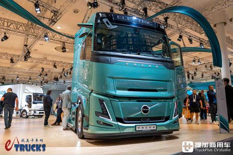 2026IAA：三星电池独苗，续航700公里？沃尔沃FH Aero长续航版电动重卡深度实拍评测